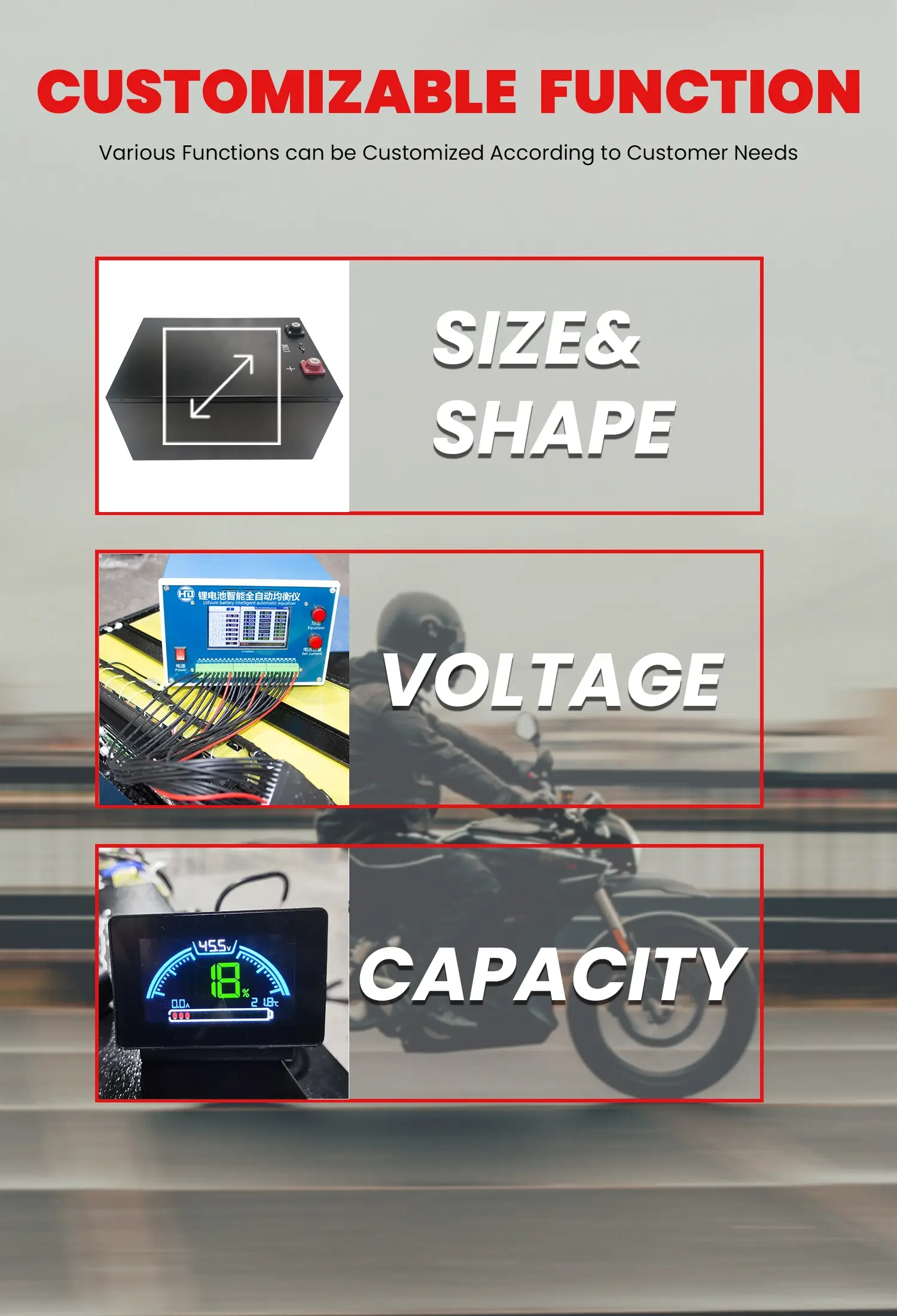 Electric Motorcycle Battery