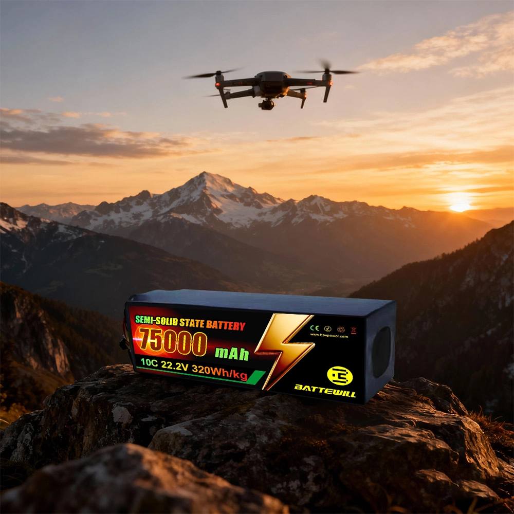 semi solid state drone battery